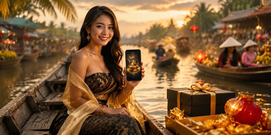 Khung cảnh giải trí casino trên di động tại Mekong